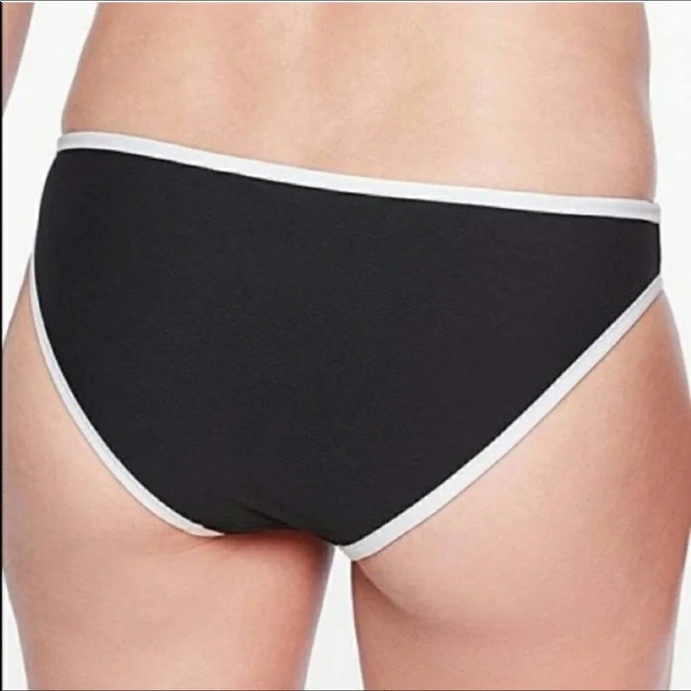 ATHLETA Clean Medium Bound Black and White Bikini Bottom Size Large - Picture 2 of 9